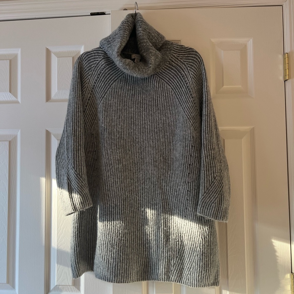 Top shop Gray cowl neck sweater dress